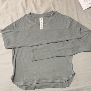 Blue Long Sleeve Top